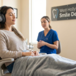 Nervous patient receiving gentle dental care