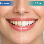 Teeth whitening before and after
